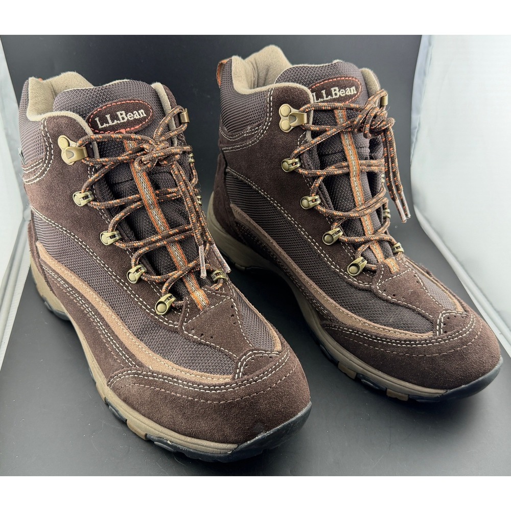 LL Bean Brown TEK2.5-Trail Hiking Boots, Waterproof Suede, 258269, Women 10